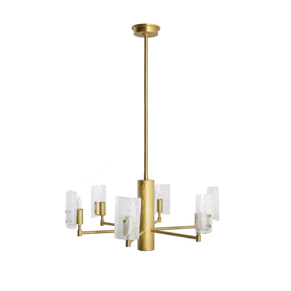 DMC12 - Zeki Chandelier - Chattered Antique Brass