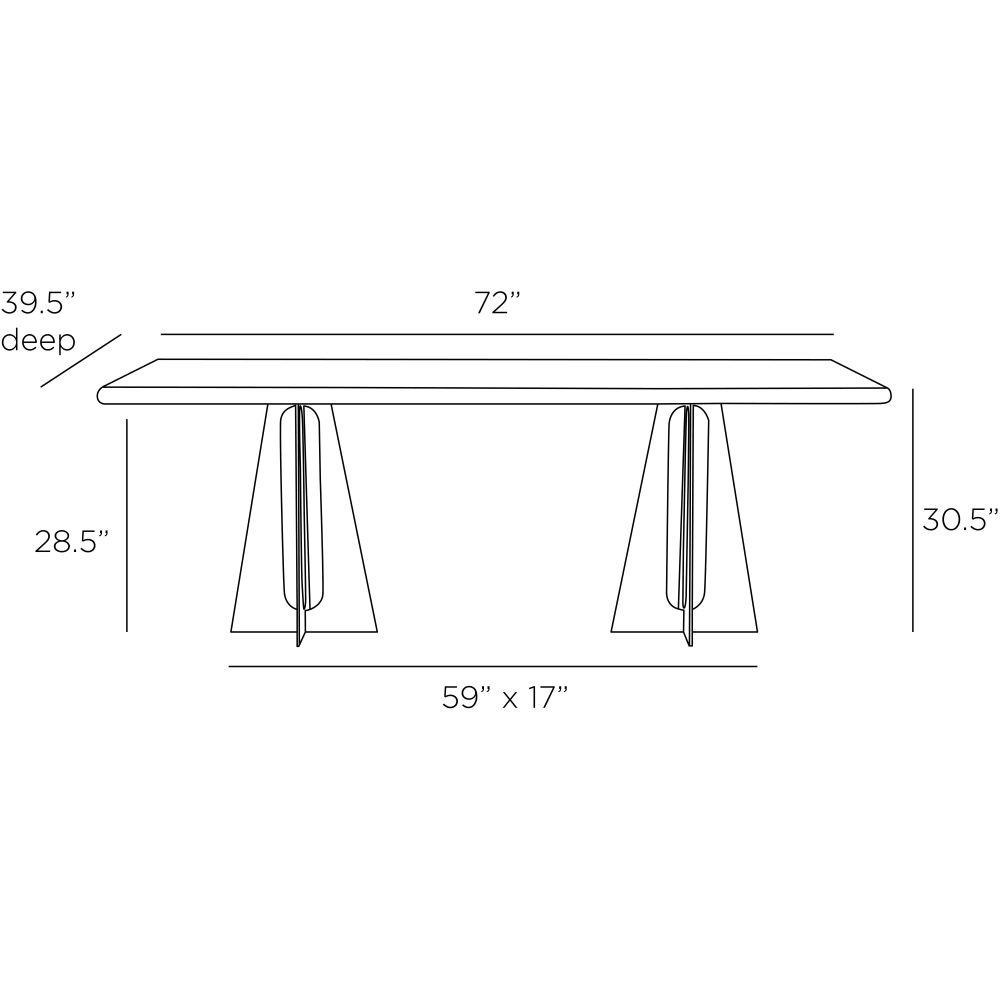 FDI01 - Tobin Dining Table - Blackened