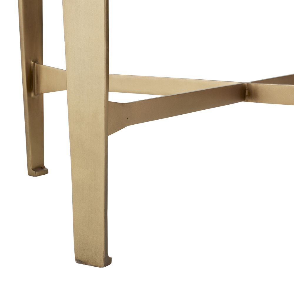 FEI22 - Janine End Table - Antique Brass