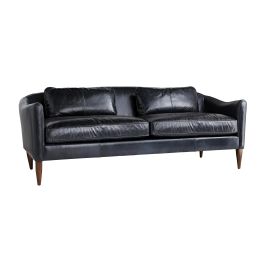 8110 - Vincent Sofa Ink Leather - Ink Leather