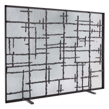 Arteriors Home Gita Fire Screen Antique Brass – CLAYTON GRAY HOME